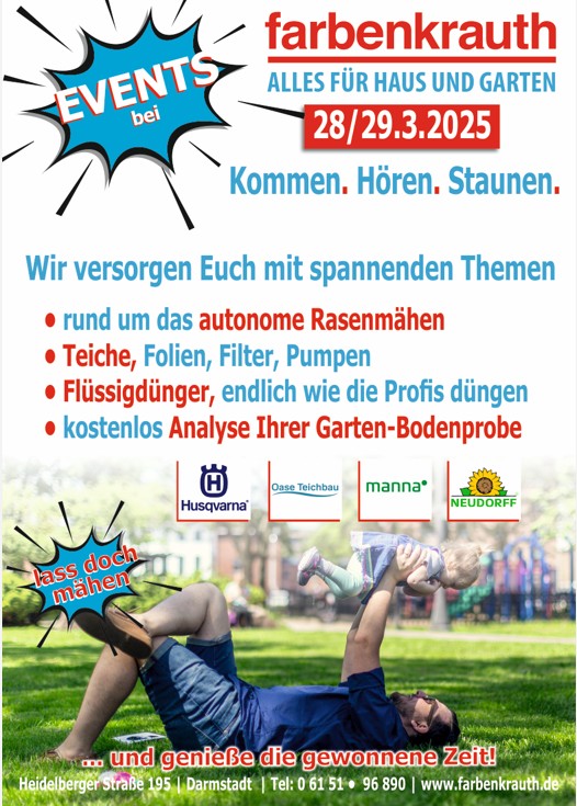 Beratungstage bei farbenkrauth –Alles rund um den Garten!
