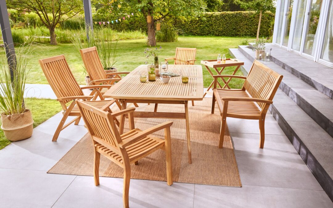 25 % auf Teak-Gartenmöbel Gruppe Somerville