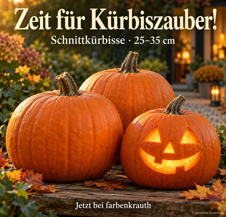 Schnitzspaß für große und kleine Kürbiskünstler!