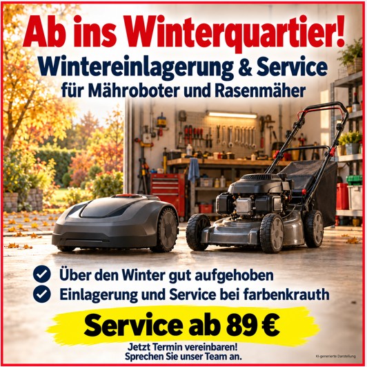 Wintereinlagerung und Service